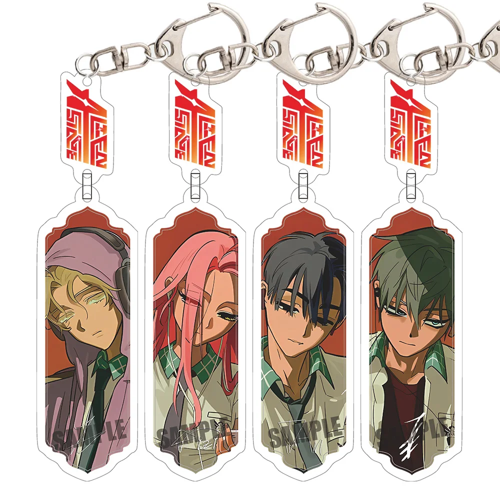 Anime Keychains Alien Stage Acrylic Luka Sua Till Ivan Hyuna Mizi Key Ring Cosplay Accessories Pendant Decoration Keychain Gifts