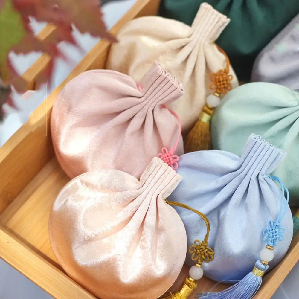 

Empty Chinese Style Cloth Sachet Brocade Jewelry Bag Tassel Storage Sachet Ancient Portable Hanging Pouchperfume bag
