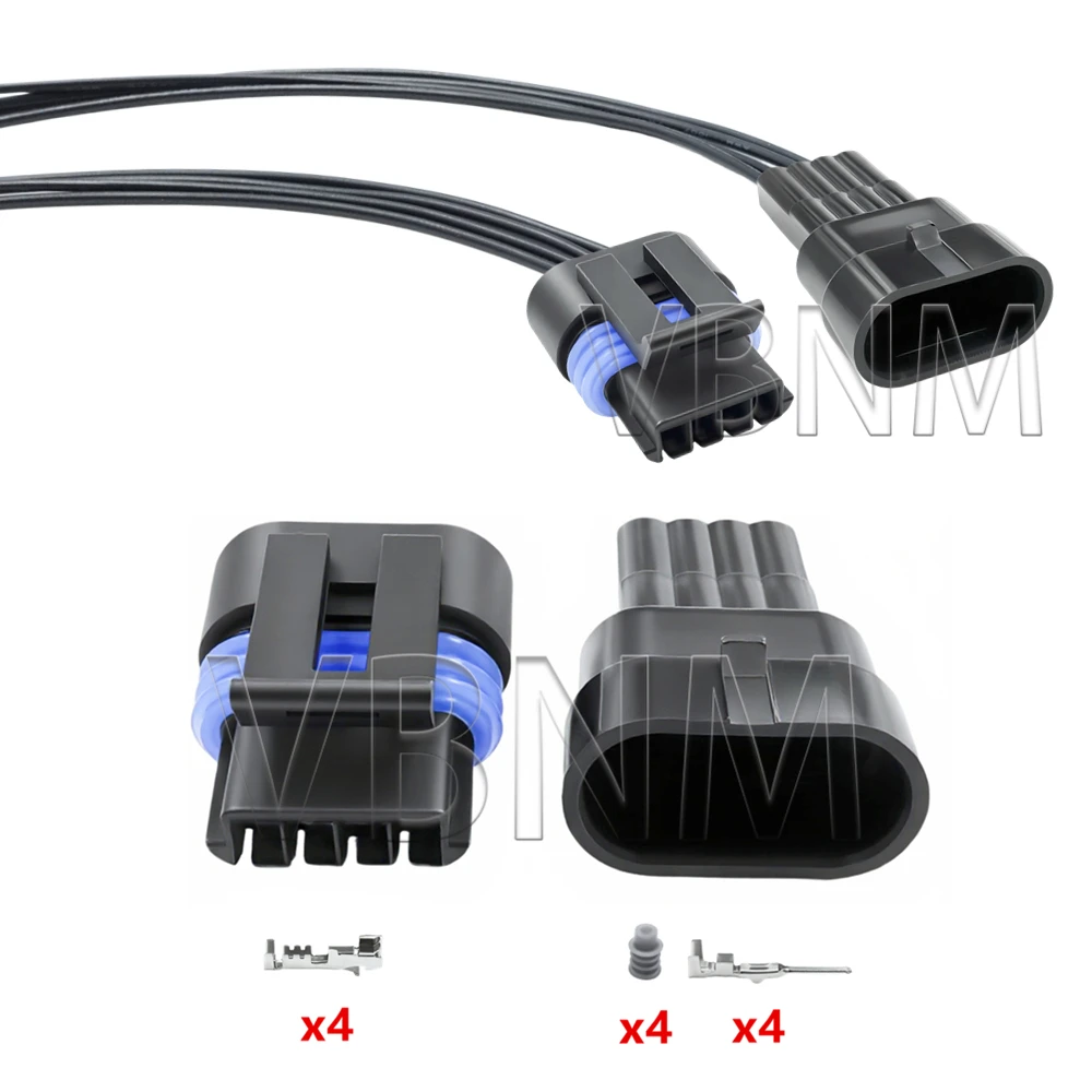 4 Pin 12162190 12162188 AC Assembly Auto Idle Speed Motor Socket Car Intake Pressure Sensor Connector For Buick