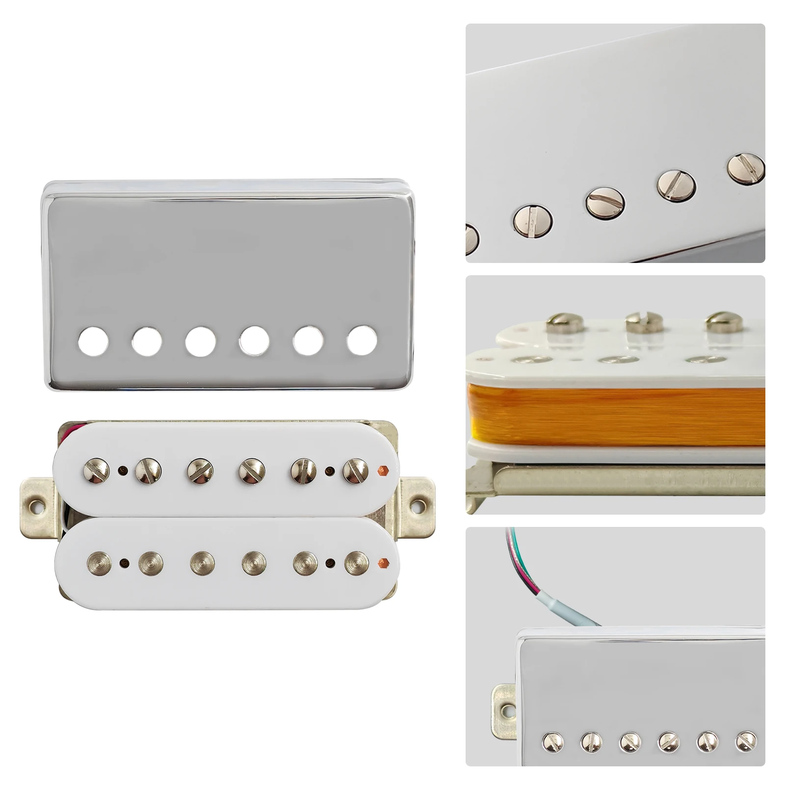 Phrilam مخرج عالي Alnico5 LP جيتار هامبوكر بيك اب 4-موصلات ملحقات جيتار كهربائي لنمط Les Paul SG