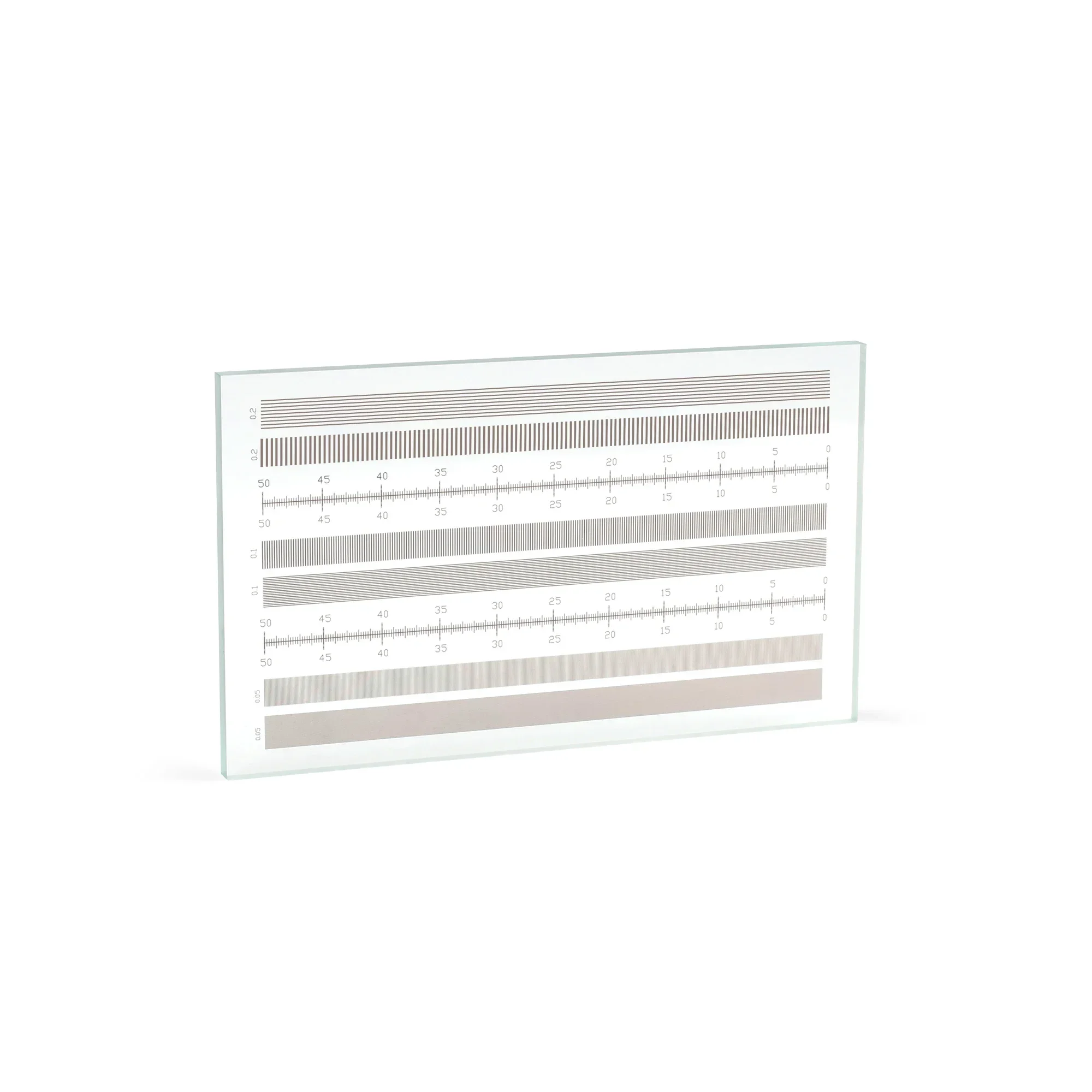 High Precision Glass Scale Ruler Calibration Plate for Machine Vision System and Microscope Calibrate