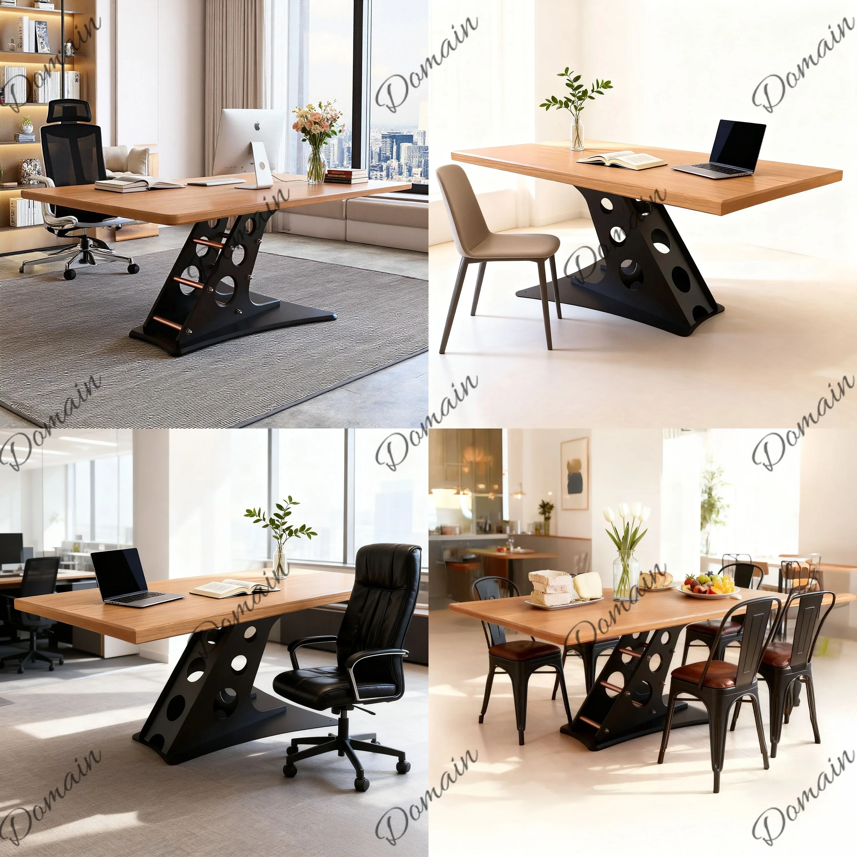 81 N Solid Wood Computer Desk Modern Simple Office Desk Set Small Single Executive Table