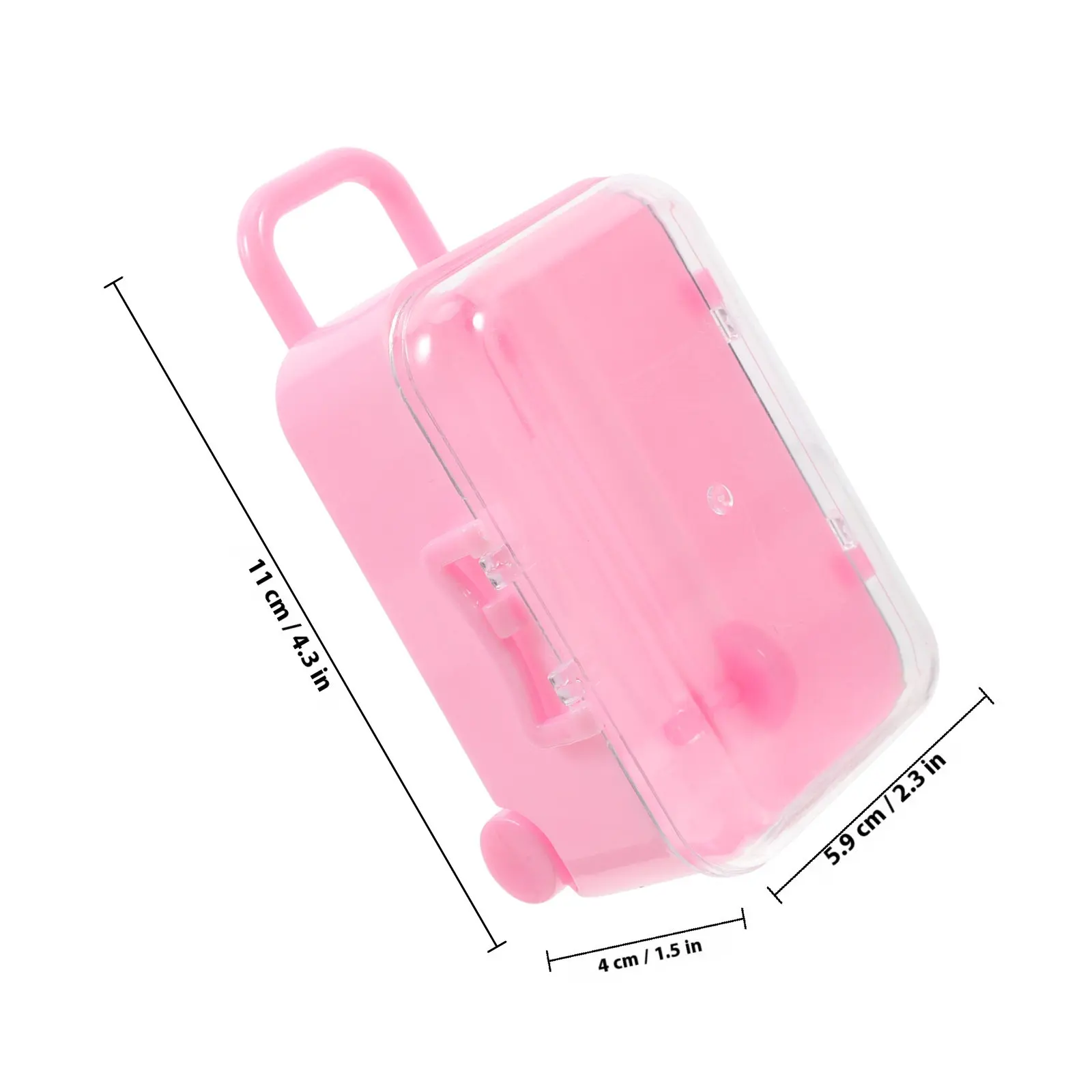 12Pcs Mini Trolley Candy Boxes Clear Plastic Wedding Favor Boxes Portable Spacious Treat Holders Elegant Party Decoration
