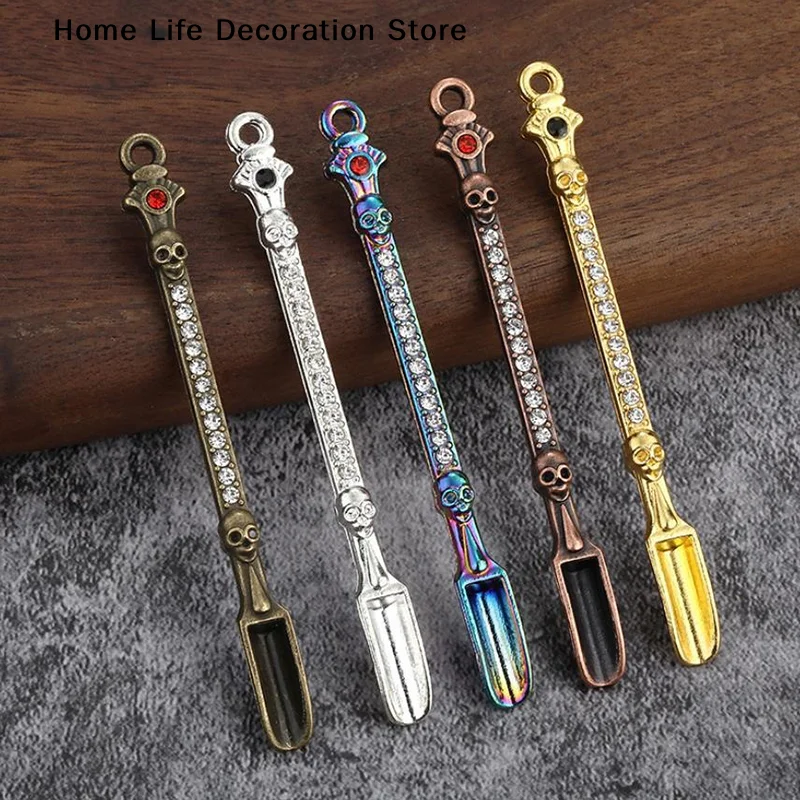 1Pcs Mini Metal Shovel Spoon for Salt Sugar Tea Coffee Powder Dessert Seasoning Scoop Kitchen Measuring Spoons Tool Accessories