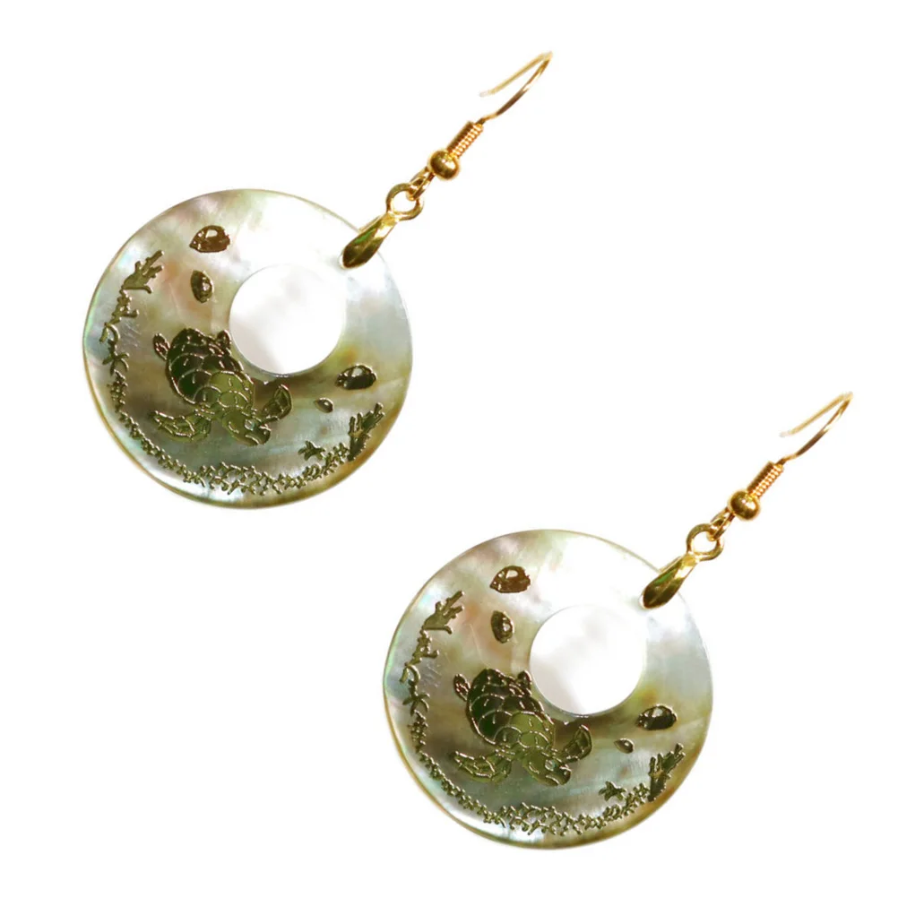 

Abalone Shell Earrings Fashionable Dangler for Women Girls Jewelry Ear Accessories Graceful Design Easy Wear