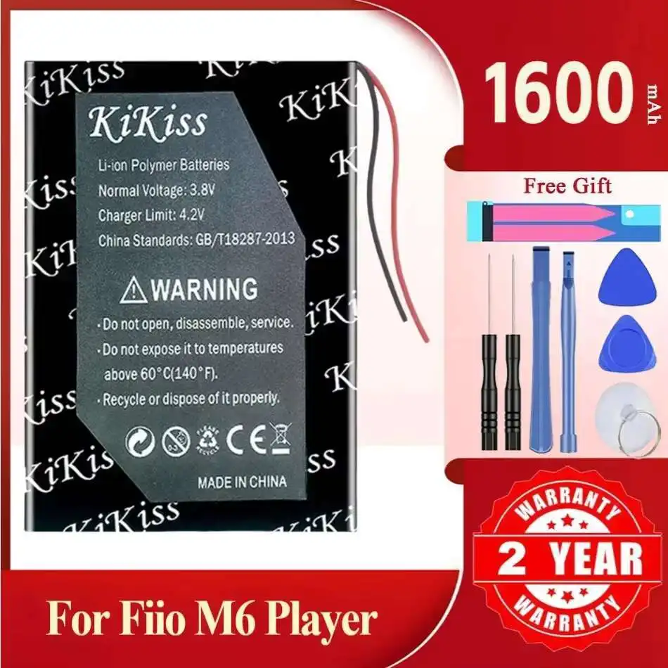 

Мощный аккумулятор KiKiss M6 1600 мАч для плеера Fiio M6