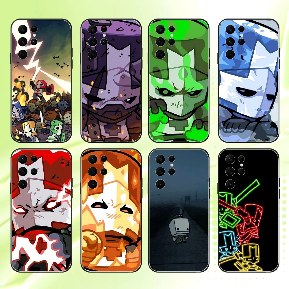 

Game Castle Crashers Phone Case For Samsung S 25,24,23,22,30,21,10,9,Ultra,Plus,Lite,FE,4,5G Black Soft Case