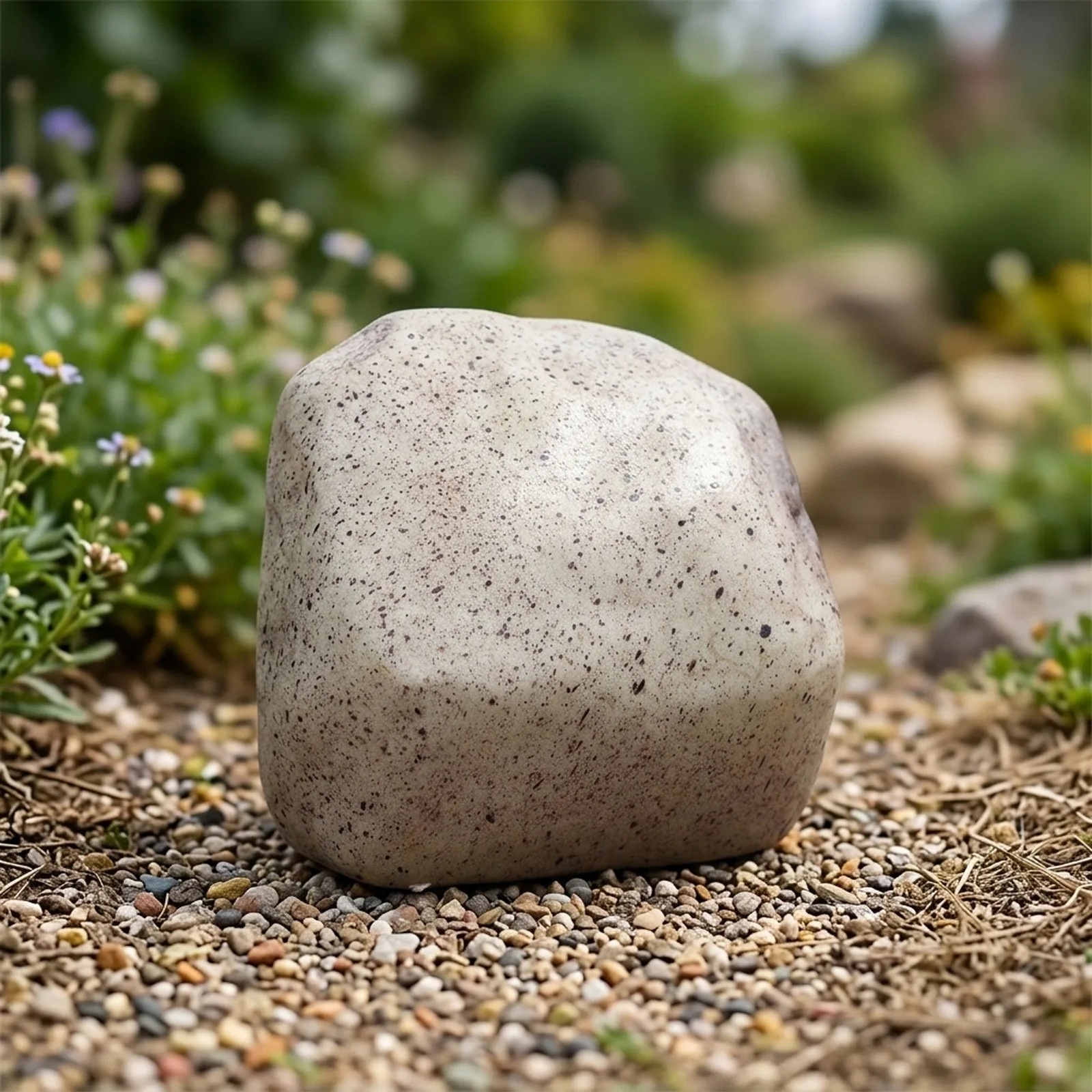 Discreet Brown Resin Rock Key for vault with 4 Digit Mechanical Combination Lock Outdoor Garden Yard Use 15.5 x 13 x 7 cm