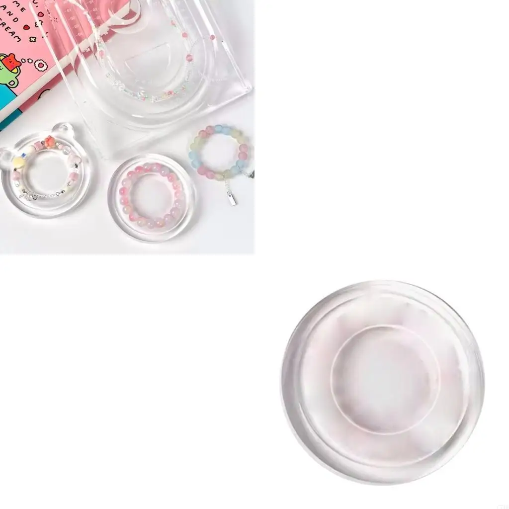 

Профессиональные акриловые ювелирные изделия из бисероплетения с хранением коврика из булочки