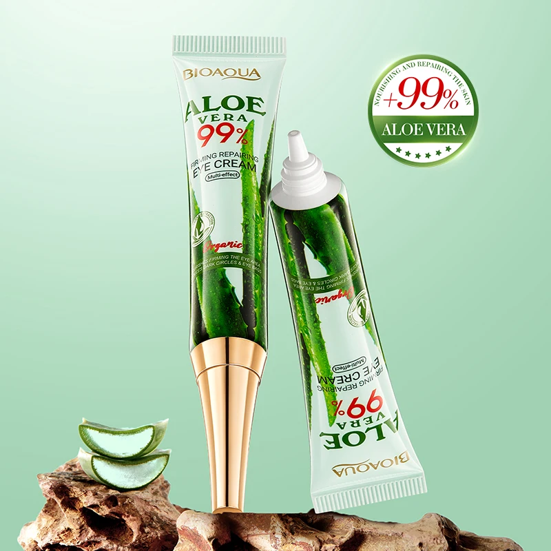 BIOAQUA الألوة فيرا كريم عين مكافحة الهالات السوداء إزالة أكياس العين مكافحة الشيخوخة المضادة للتجاعيد ترطيب عيون العناية بالبشرة #5