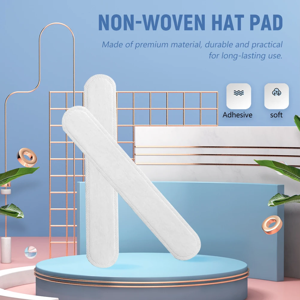 

Gatuida 40pcs Hat Sweat Pads Foam Inserts for Men Adjustable Liner Strips Absorbent Felt Bands to Make Hats Fit Smaller