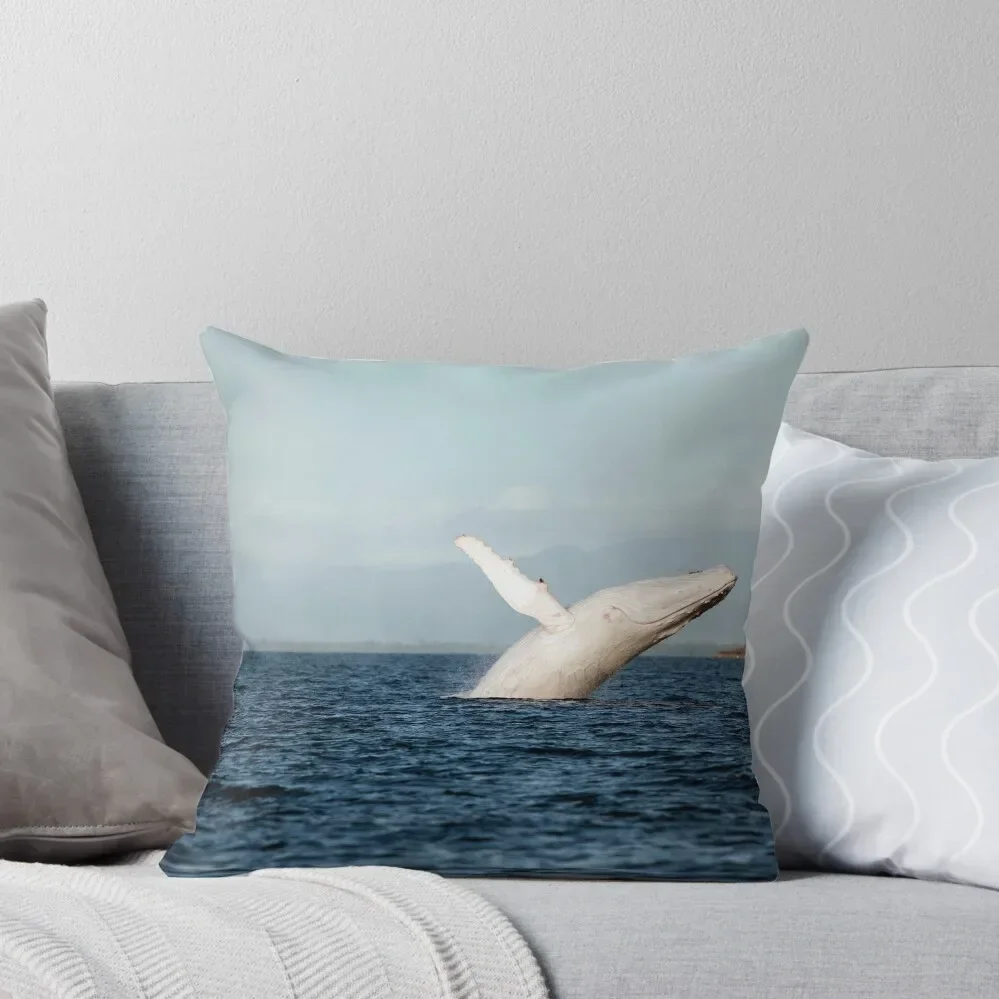 Show Off - Migaloo the white whale Throw Pillow Sofa Pillow Cover Decorative Pillow Covers For Sofa Ornamental