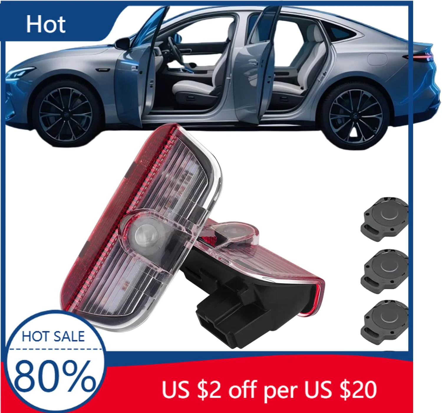 

2025 Горячие новые колпаки-концентраторы Новые 2 шт. для VW Passat B6 B7 B8 B9 Touareg Golf 5 6 7 Jetta MK6 MK7 GTI R Светодиодный проектор автомобильной двери Добро пожаловать Sh