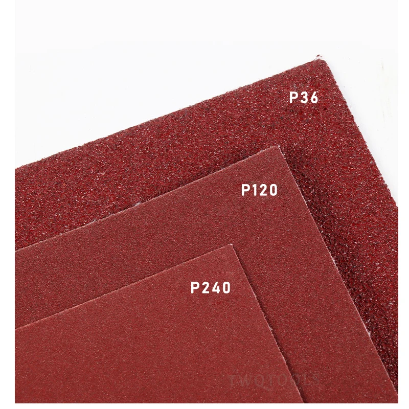 5 Sheets Emery Cloth Sand Paper Aluminum Oxide Abrasive Sandpaper Sheets for Metal Polishing Wood Sanding 80 120 180 240 Grit