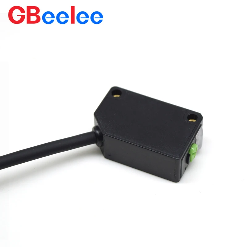 2PCS GBeelee BL-GD-G6H Photo Interrupter Switch Replaces CX-441/E3Z Diffuse Anti Reflection Square Photoelectric Photo Sensor