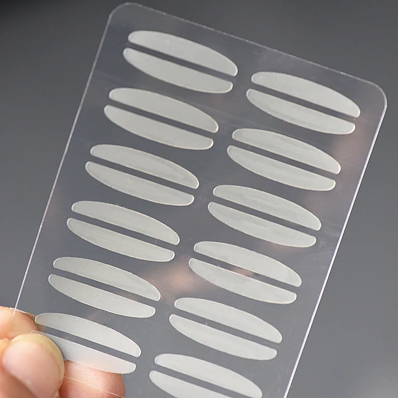10 fogli di nastro invisibile per doppia palpebra in raso autoadesivo adesivi per palpebre trasparenti adesivi in fibra impermeabile per palpebra