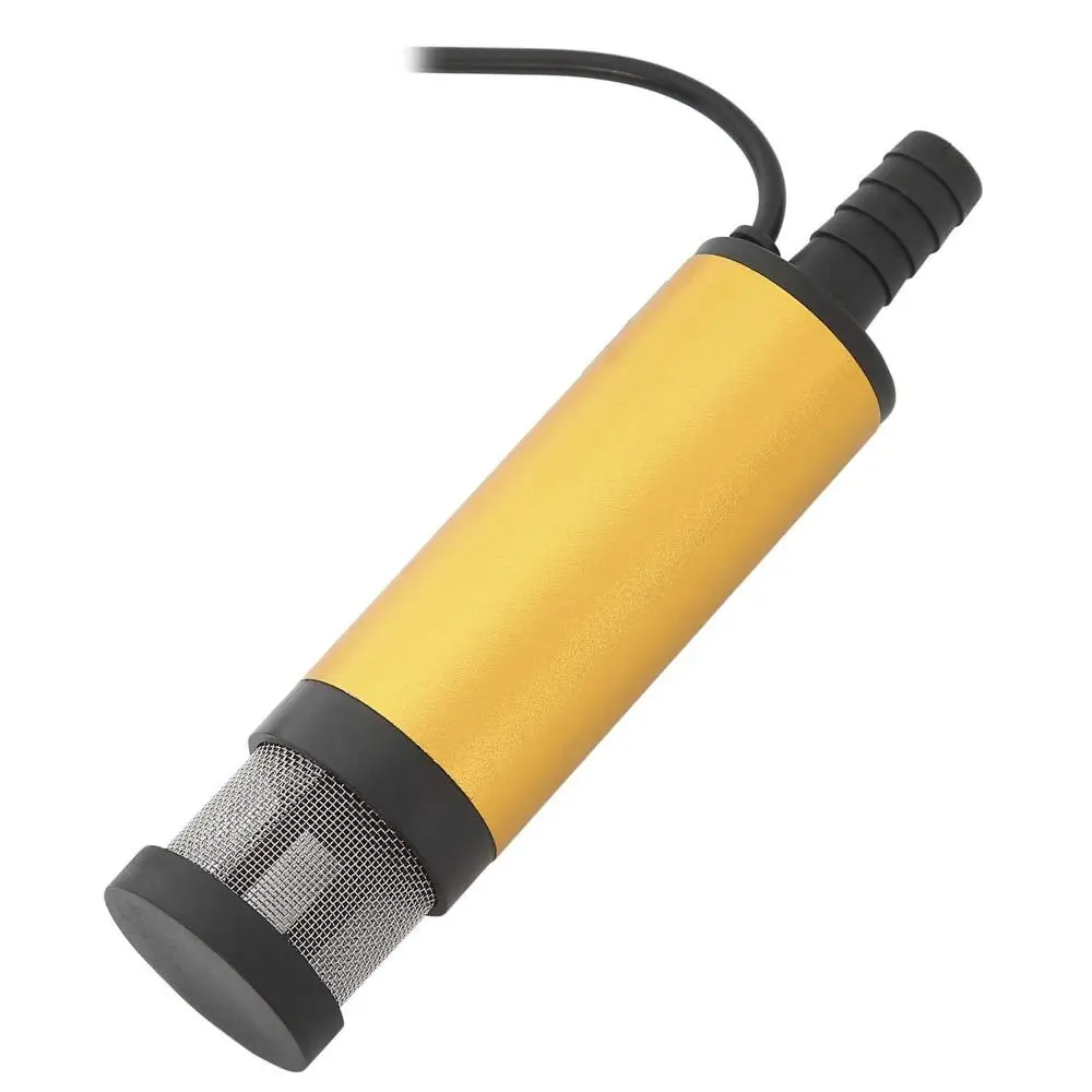 

DC 12V/24V Oil Pump Aluminum Alloy Shell Portable Diesel Pump 12L/min Mini Size Submersible Electric for DC 12/24V