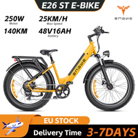 ENGWE E26 ST E-Bike 250W High-speed Motor 48V16AH Lithium Battery Hydraulic Brake Ebike 26*4 Inch Fat Tire Electric Bicycle