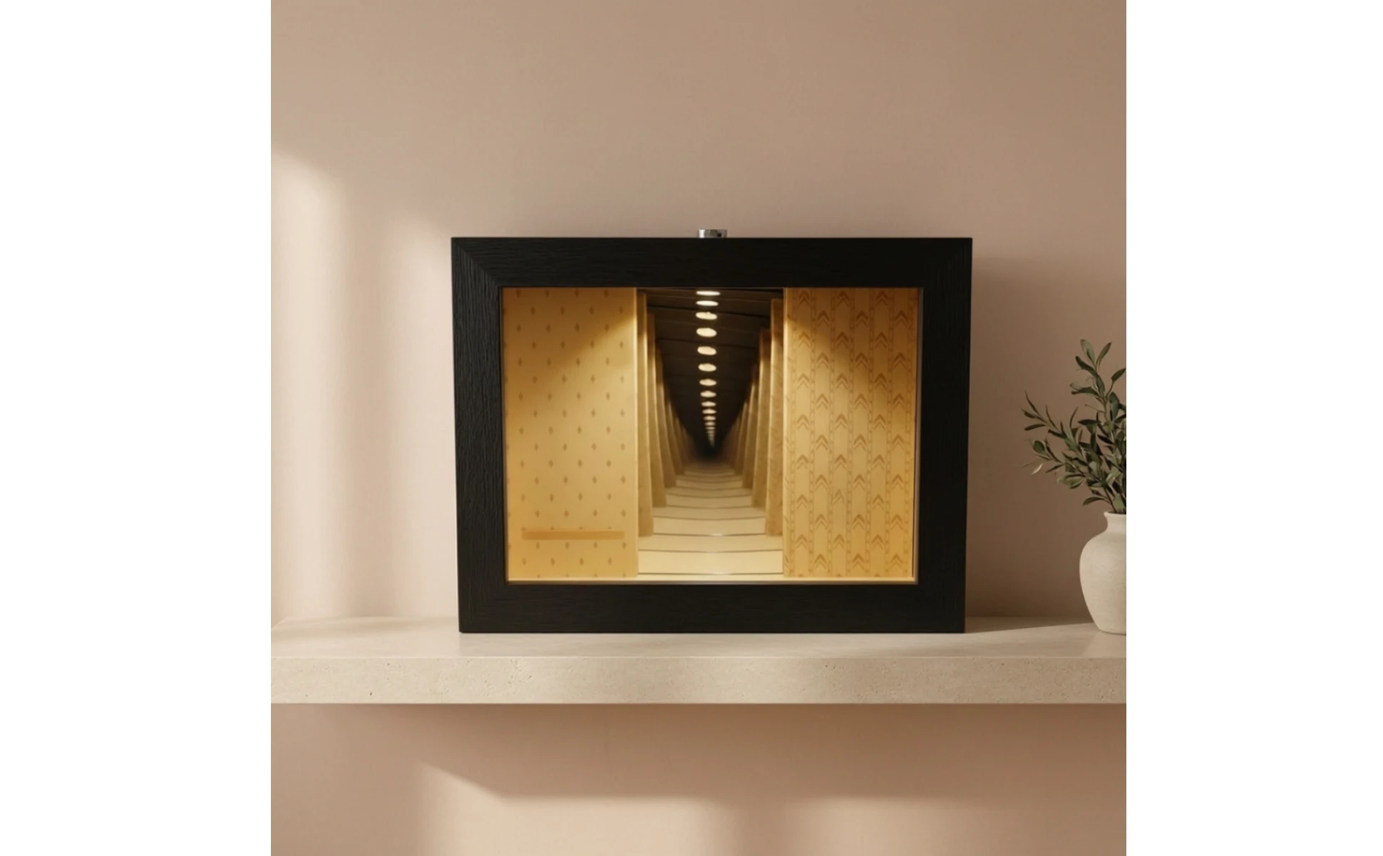 Wooden Mirror Frame Minimal Tabletop Mirror Decor Aesthetic Compact for Shelf, Bedroom Wooden Mirror Frame Minimal Tabletop Mirror Decor Aesthetic Compact for Shelf, Bedroom