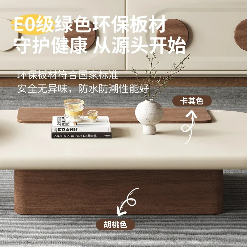Y Designer Simple Coffee Table Combination New Living Room High-end Small Apartment Second-hand Cream Style Tea Table