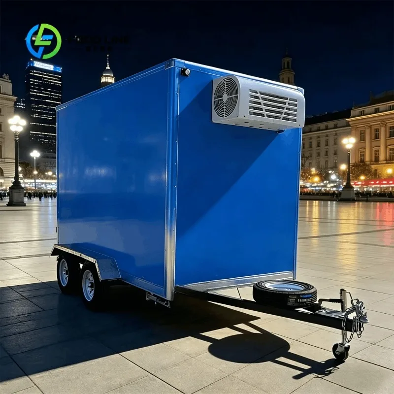 Customized Cold Storage Cargo Trailer With Top Mounted Refrigeration Machine For Meat And Fish Transport Bulk Order Huge Savings