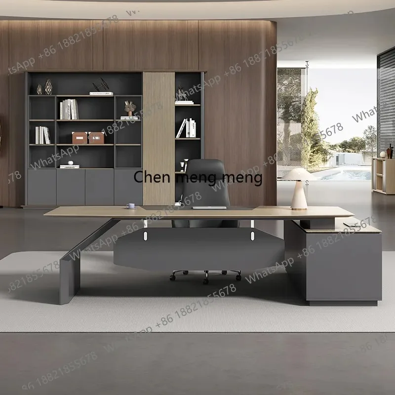 RR Drawers High Quality Office Desk Secretary Organizer High End Storage Computer Desks Executive Minimalist Bureau Desk Furnitu