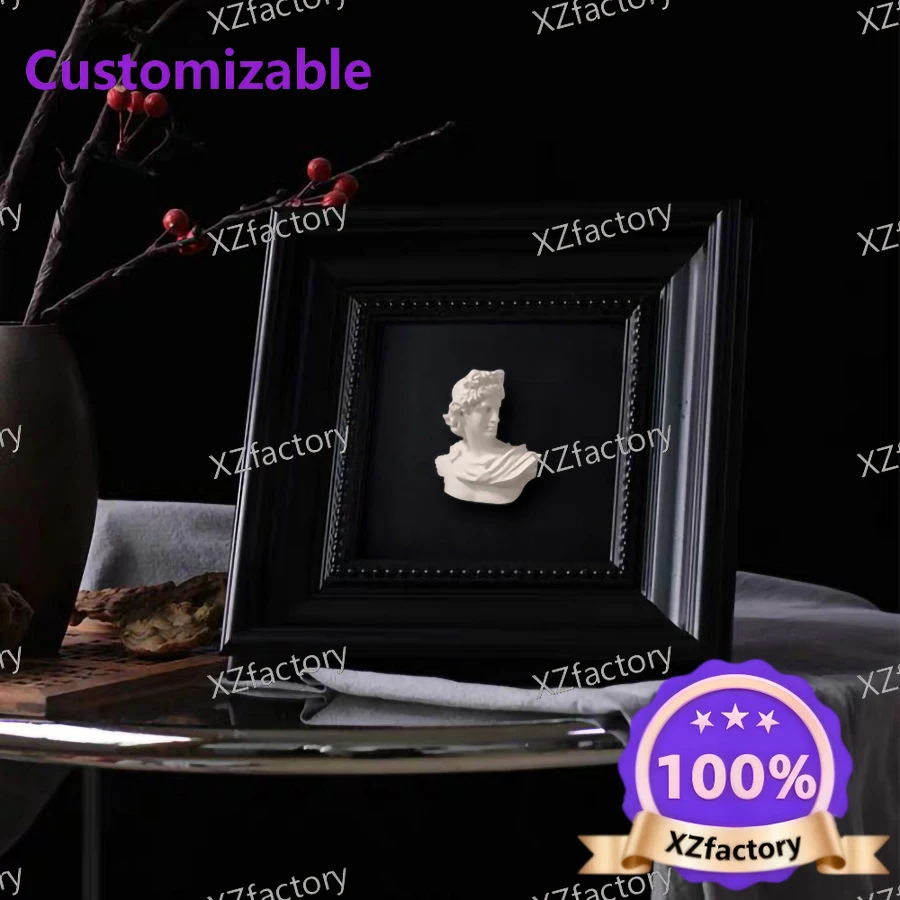 Factory Direct 2026 Top RatedFrench antique decorative painting, advanced sense, ancient Greek character head plaster mural, liv