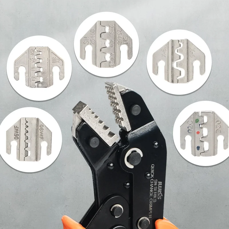 Crimping Pliers Set Jaw Kit for 2.8 4.8 6.3 Vh3.96/tube/insulation Terminals Electrical Clamp Min Tools AFZ001 view 4