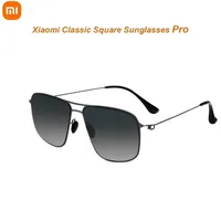 Xiaomi Mijia Classic Square Sunglasses Pro Block UV anti-glare Stainless steel ultra-thin frame For Outdoor Travel Driving Man