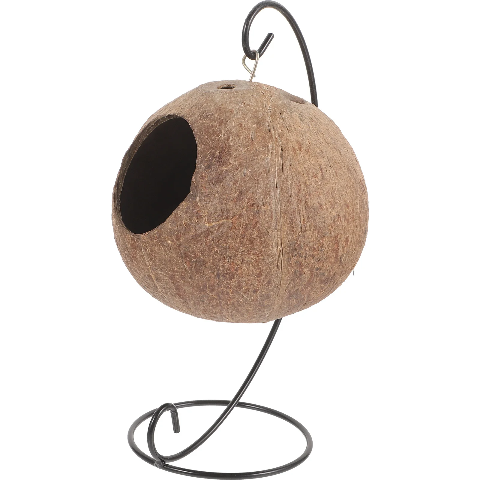 

1Set Birds Breeding Nest Coconuts Shell Bird House Resting Nest for Parrot Parakeets Finches Bird House Breeding Nests