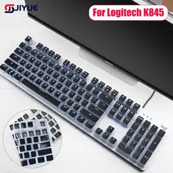For Logitech K845 Transparent Waterproof Silicone K845 Mechanical Keyboard Cover For Logi Skin Case Film Clear Black Pink