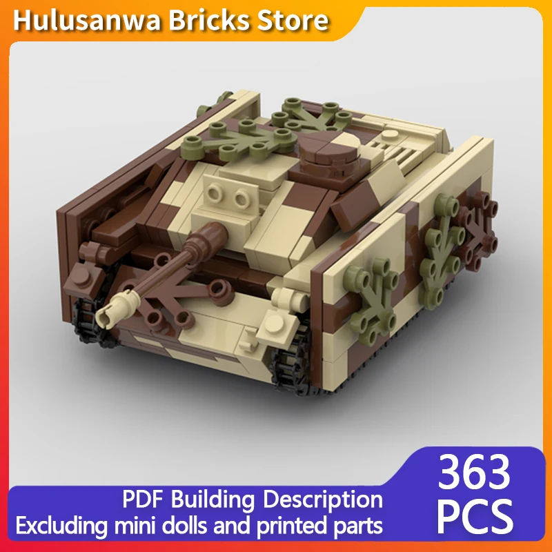 Стюг III Ауф. G WW2 военные танки модель MOC строительные кирпичи военное оборудование модульные технологии подарки собрать детский игрушечный костюм