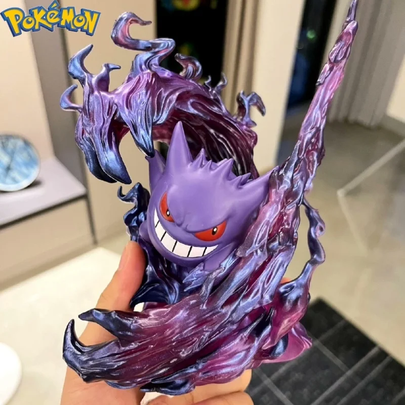 18cm Anime Pokemon Gengar Ghost Claw Action Figure Game Statue Pvc Collectible Figurine Decoration Model Ornament Toys Gift