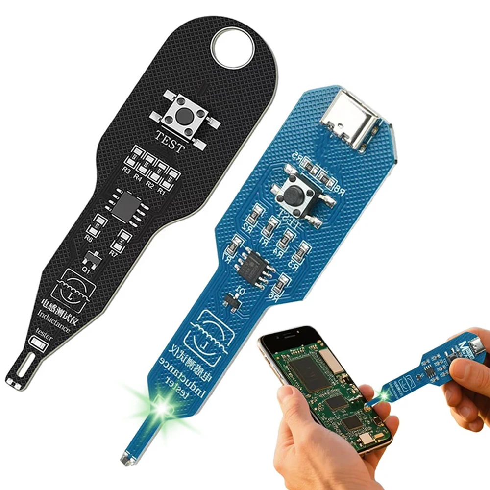 Type-C/Battery Powered Inductance Tester for PC Repair Electromagnetic Induction Quick Fault Check Coil Tester Inductor Detector