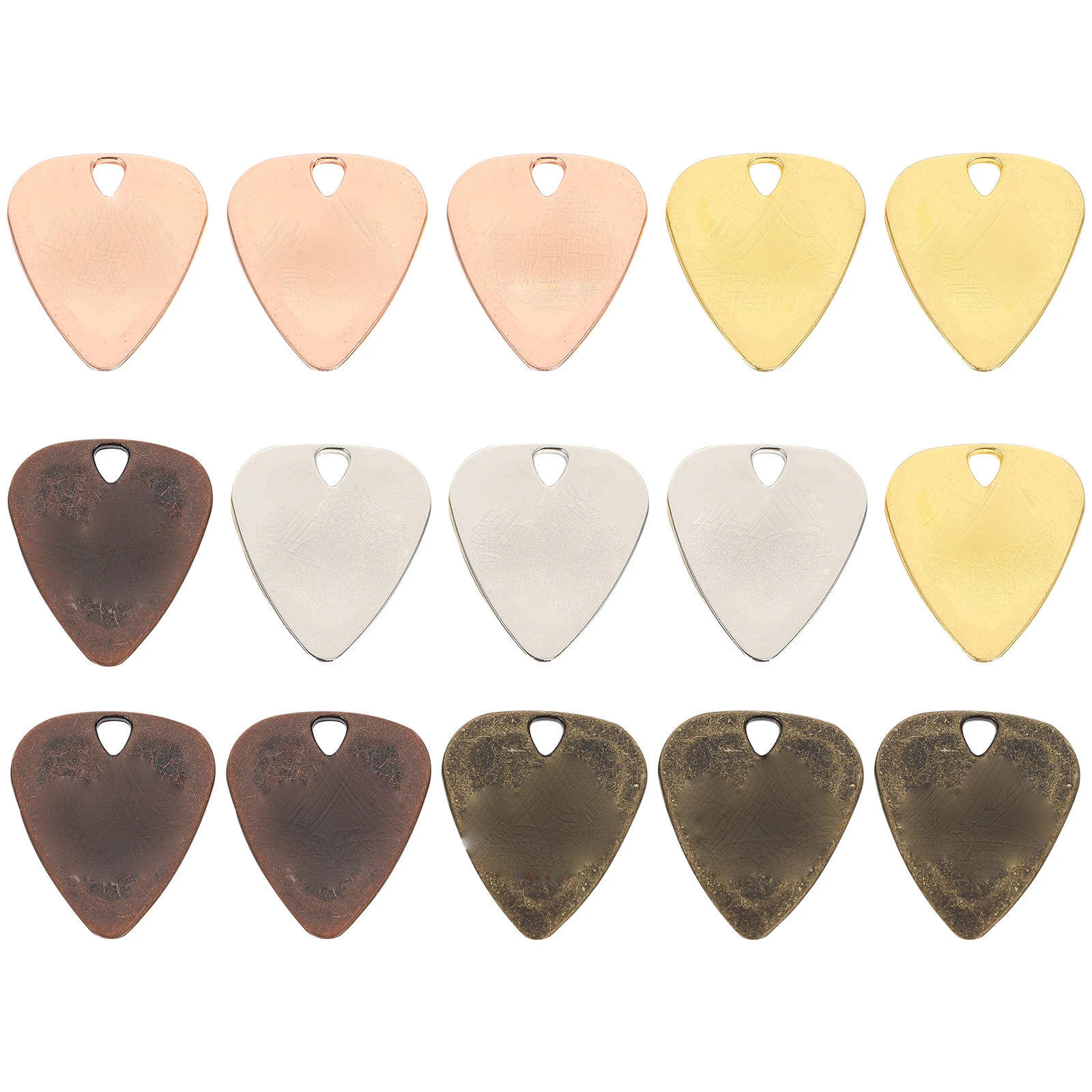 

15 Pcs Guitar Pick Necklace Practical Alloy Steel Picks Metal Electric Accessories