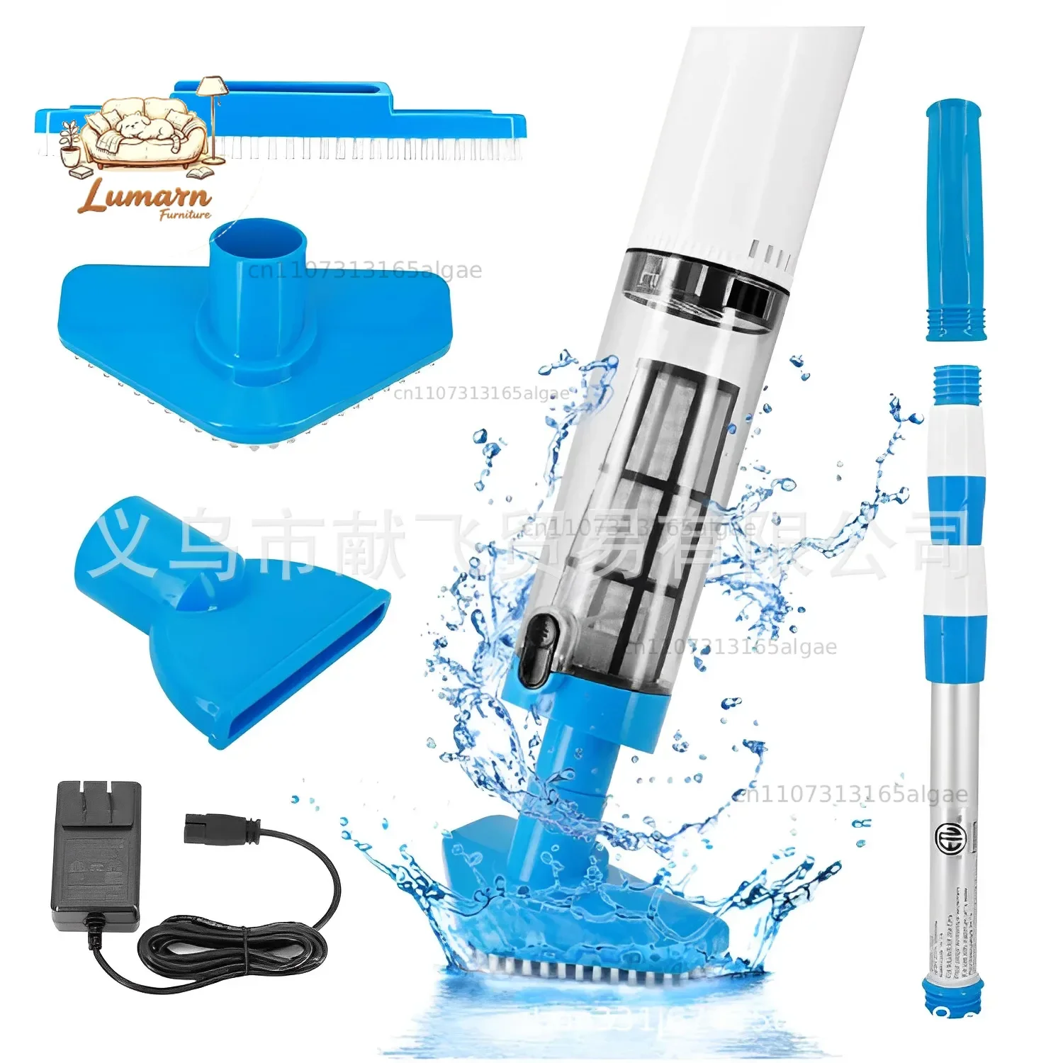 Premium Cordless Pool Sewage Suction Wireless Cleaning Vacuum Cleaner for Baby Hot Tub Fish Pool Underwater Vacuum Charging Mode