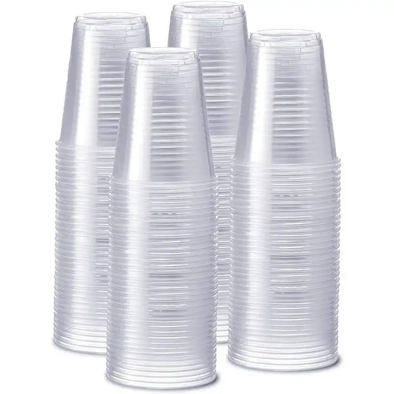 

[12 oz. - 240 Count Clear Disposable Plastic Cups - Cold Party Drinking Cups