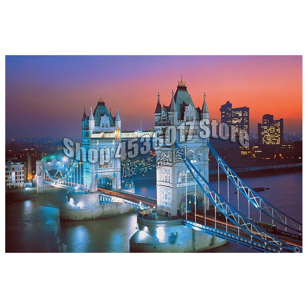 

Tower Bridge London DIY Full Diamond Painting Mosaic Embroidery Cross Stitch landscape Art pintura de diamante Crafts Home Decor