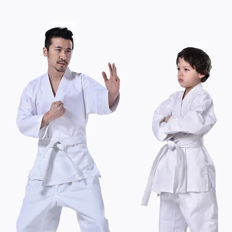 

Karate Uniform Set with Belt Waistband, Judo Taekwondo, Adult, Children, School, Student, Kung Fu Training, New