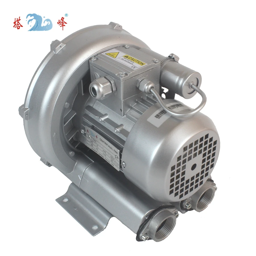 Vortex blower/bơm hút chân không vòng máy thổi cho nuôi trồng thủy sản cá tôm tôm trang trại 1.25in inlet & outlet