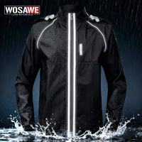 WOSAWE Motorcycle Raincoat Men Women Waterproof Rain Jacket Rider Split Reflective Hiking Motobike Riding Fishing Rainproof Coat