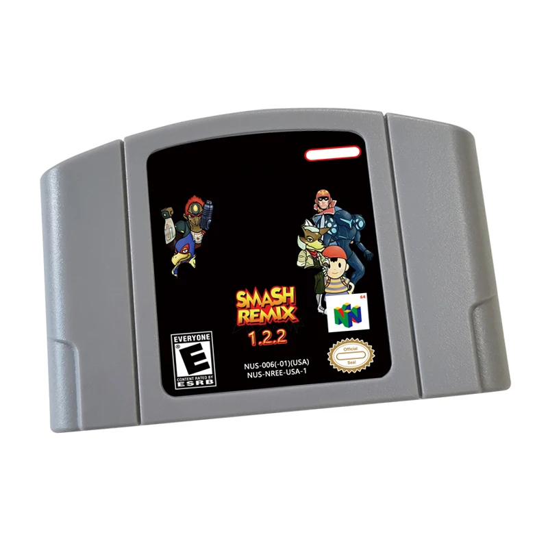 Reproduction Game Card Cartridge -smashremix12.2N64 for Nlnten d0 Retro Console US And EU Version