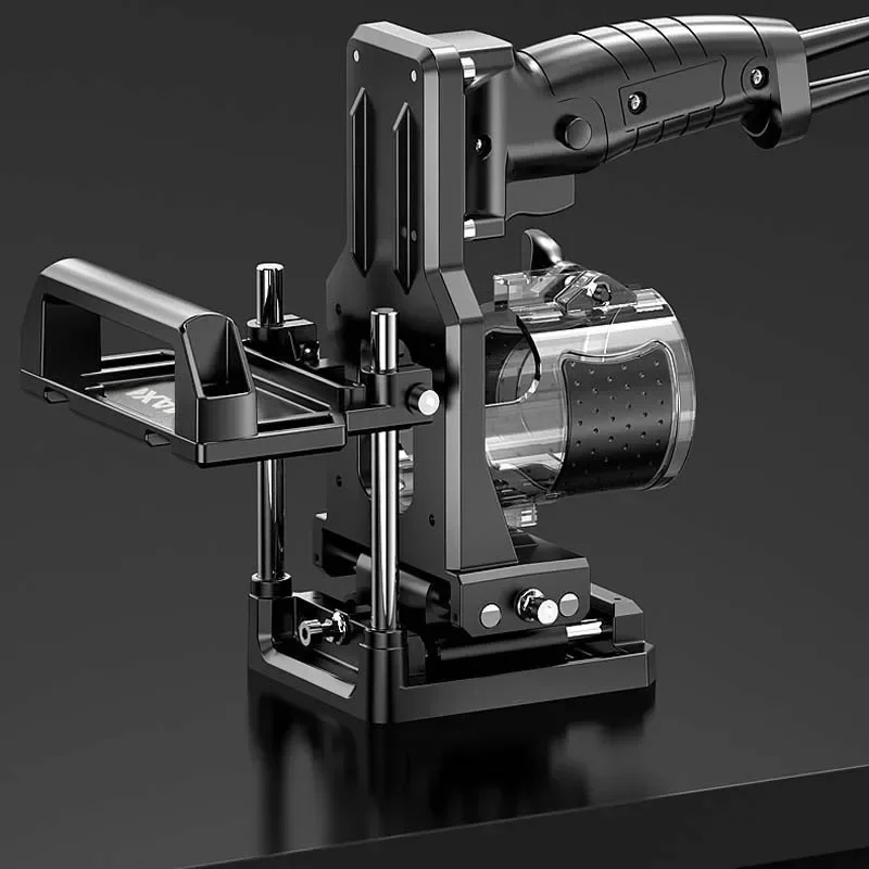 220V NEW Trimming Machine Bracket Two In One Connector Slotting Device New Type Of Woodworking Universal Tool Hole Opener