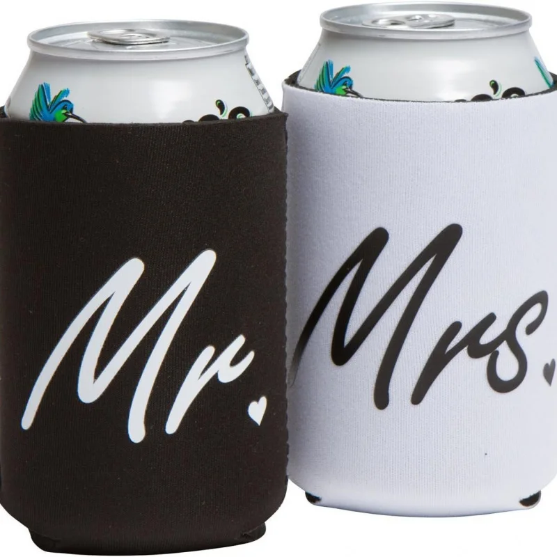 

Hot Item Mrs Birde Can Red Wine Beer Festival Wedding Multi-use Cup Sleeve Decoration Packaging