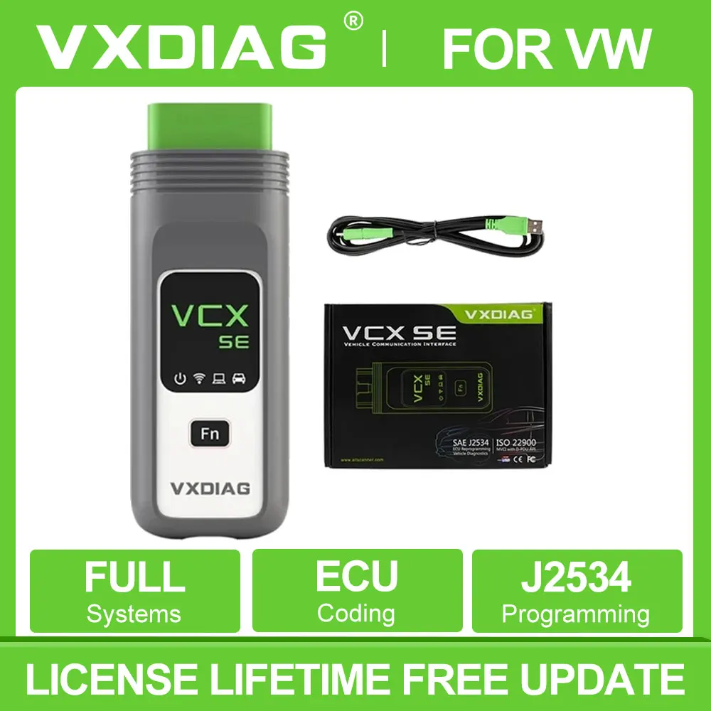 VXDIAG VCX SE For VW DOIP OBD2 Diagnosis Scanner WIFI Car Mechanical tools ECU programming Coding Auto Diagnostic Tools For Audi