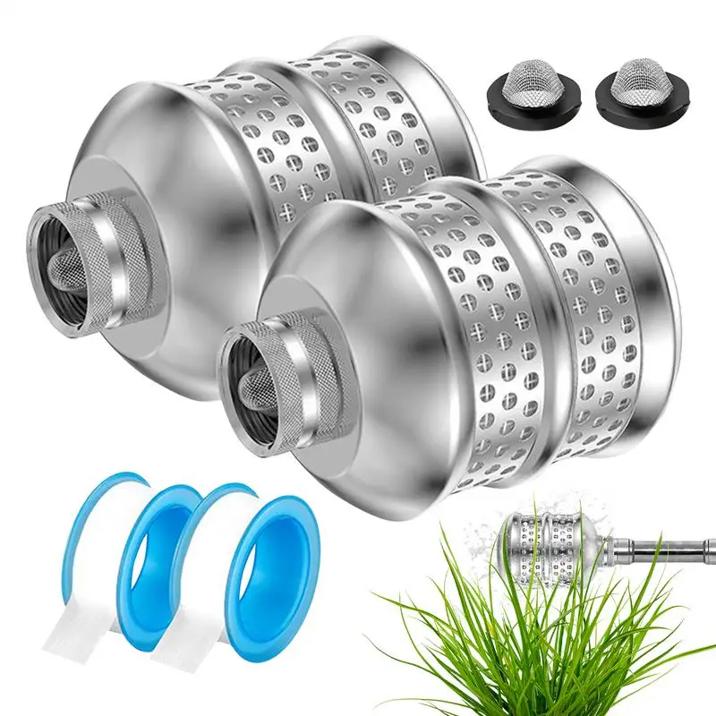 

Bubbler Sprinkler Aluminum Hose Bubbler Flood Nozzle Internal Thread Hose Bubbler Rustproof Filter Head To Protect The Soil And