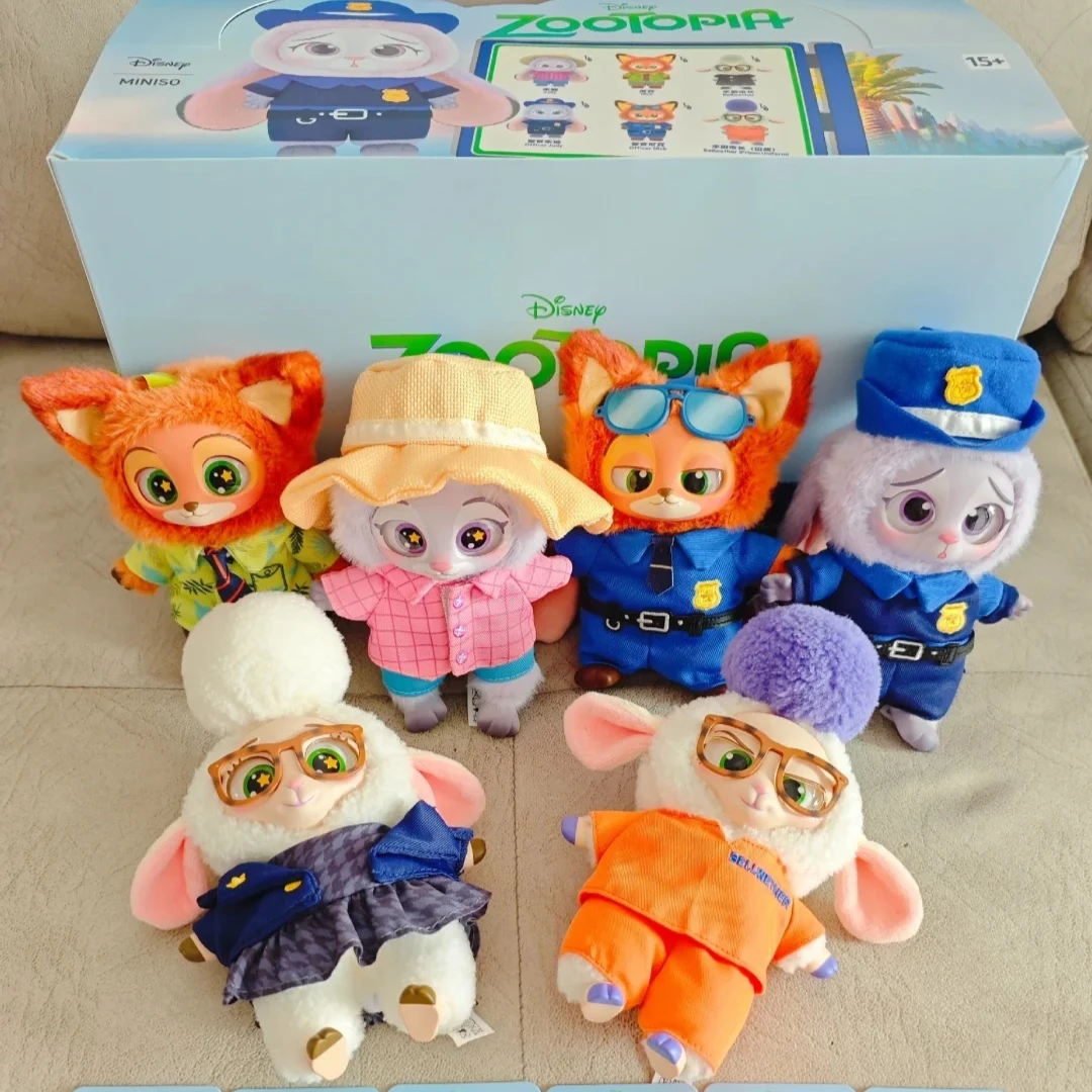 

2026 New Disney Zootopia Series Plush Blind Box Cute Nick And Judy Plush Pendant Doll Car Key Doll Party Props Children'S Gifts