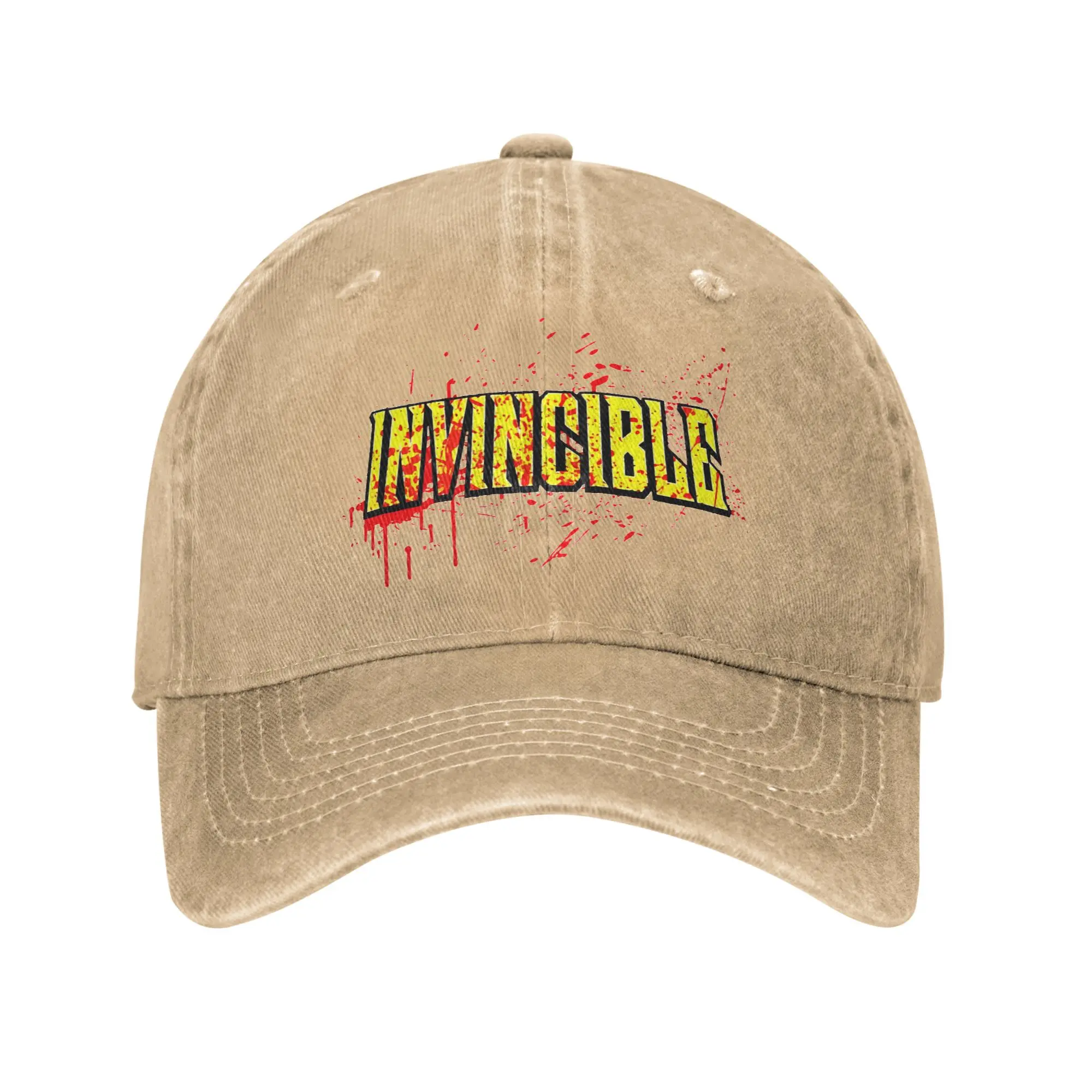 

Invincible Blood Baseball Cap - Men's and Women's Adjustable 100% Street Style Hat Graffiti Design, Casual Anime