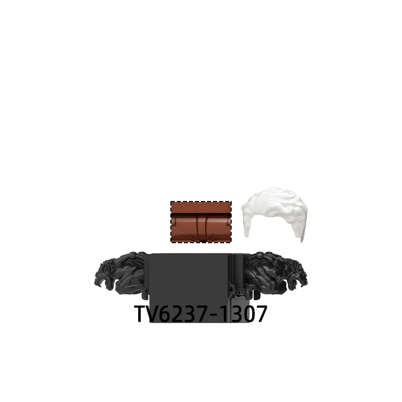 Axt-Schwert-Maske Actionfiguren Ausrüstung Hosen Haarteile Modellbausteine MOC Bausteine Set Geschenke Spielzeug TV6237