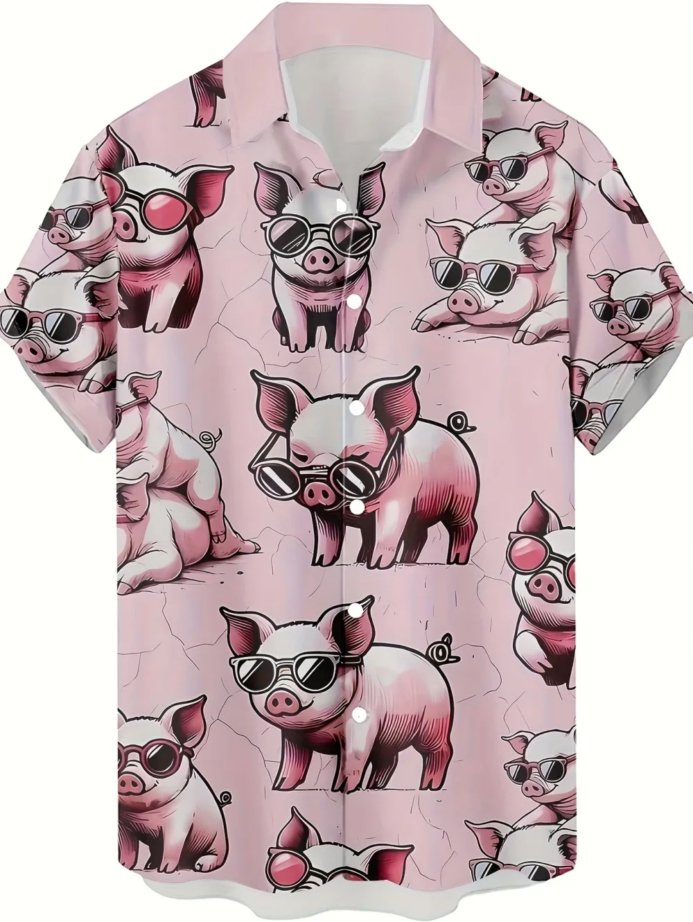 

Мужская гавайская рубашка с 3D-принтом милых животных, новая летняя повседневная свободная мужская одежда, с коротким рукавом, для отпуска, с отложным воротником, на пуговицах, топ-блузка